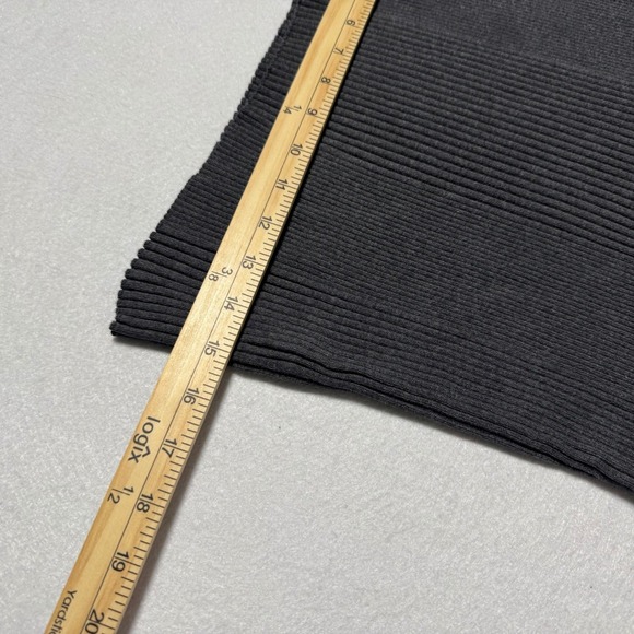 Jones New York Gray Sport Ribbed Preppy Turtleneck Sweater L Cotton 90s Inspired - Picture 7 of 9